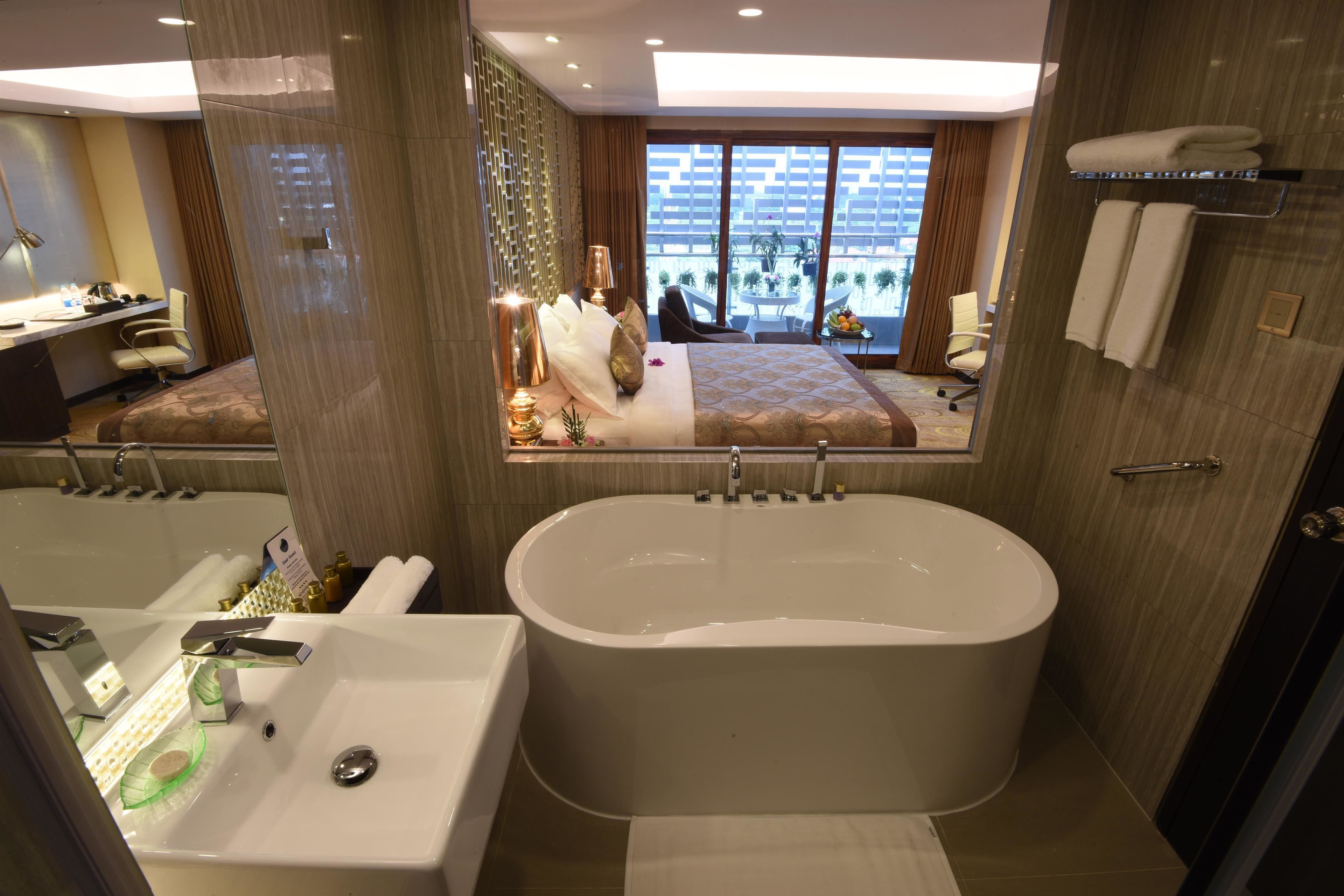 free toiletries, hair dryer, bathrobes, slippers