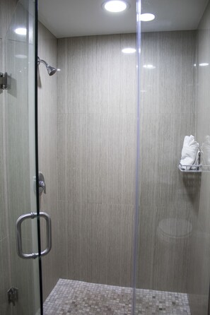 Suite Deluxe, 1 chambre | Douche de la salle de bain