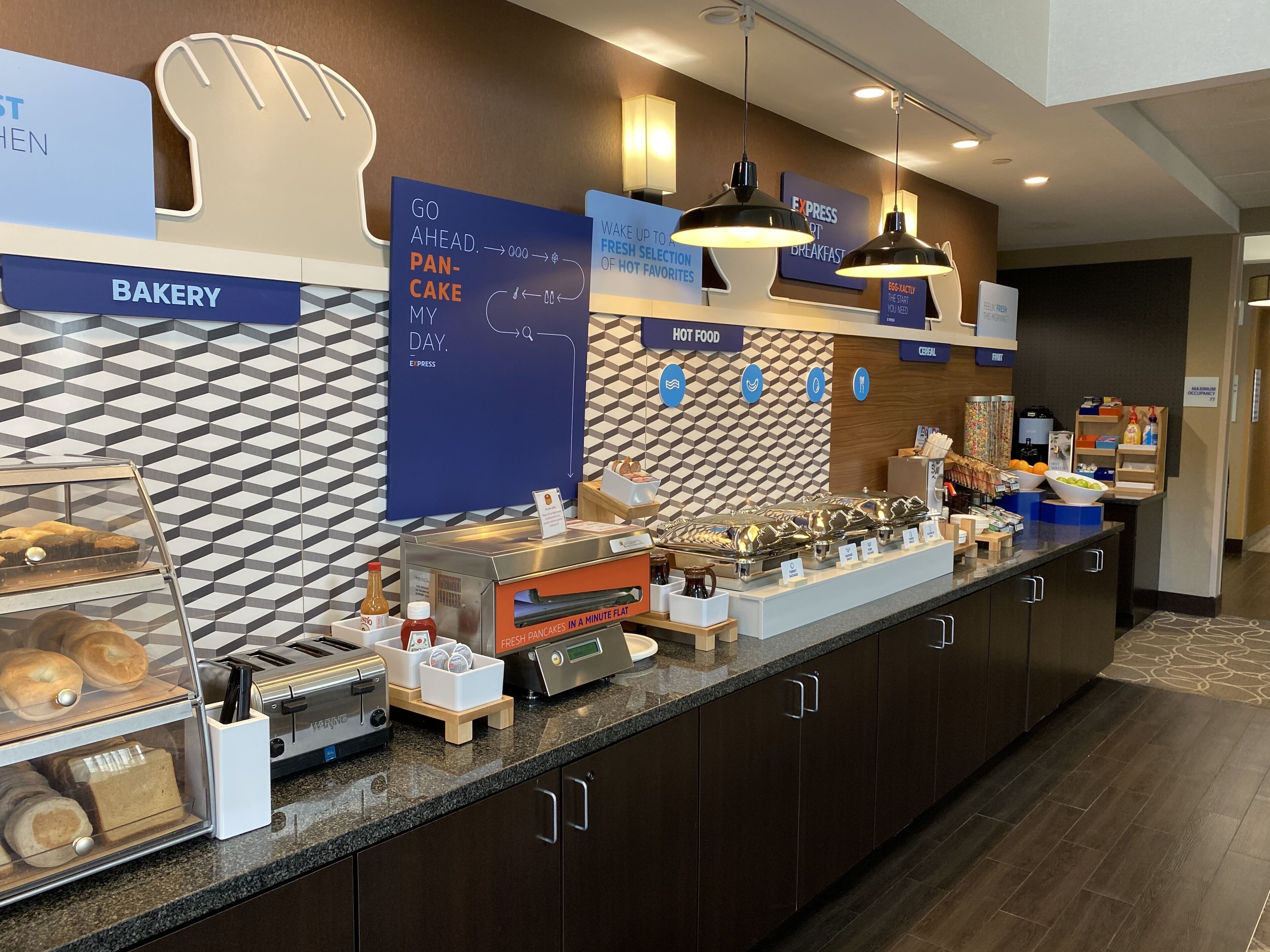 free daily self-service breakfast