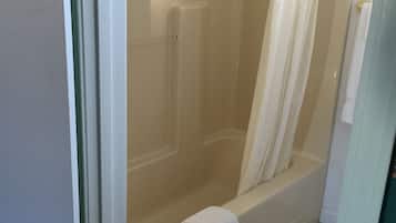 豪華客房, 1 張特大雙人床, 非吸煙房 (Whirlpool Tub) | 浴室 | 花灑/浴缸組合、免費梳洗用品、風筒