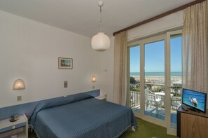 Chambre Double, 1 lit double, balcon, vue mer