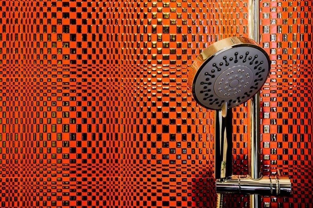 shower, rainfall showerhead, free toiletries, hair dryer