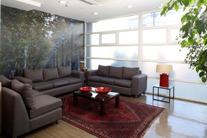 Sitteområde i lobbyen