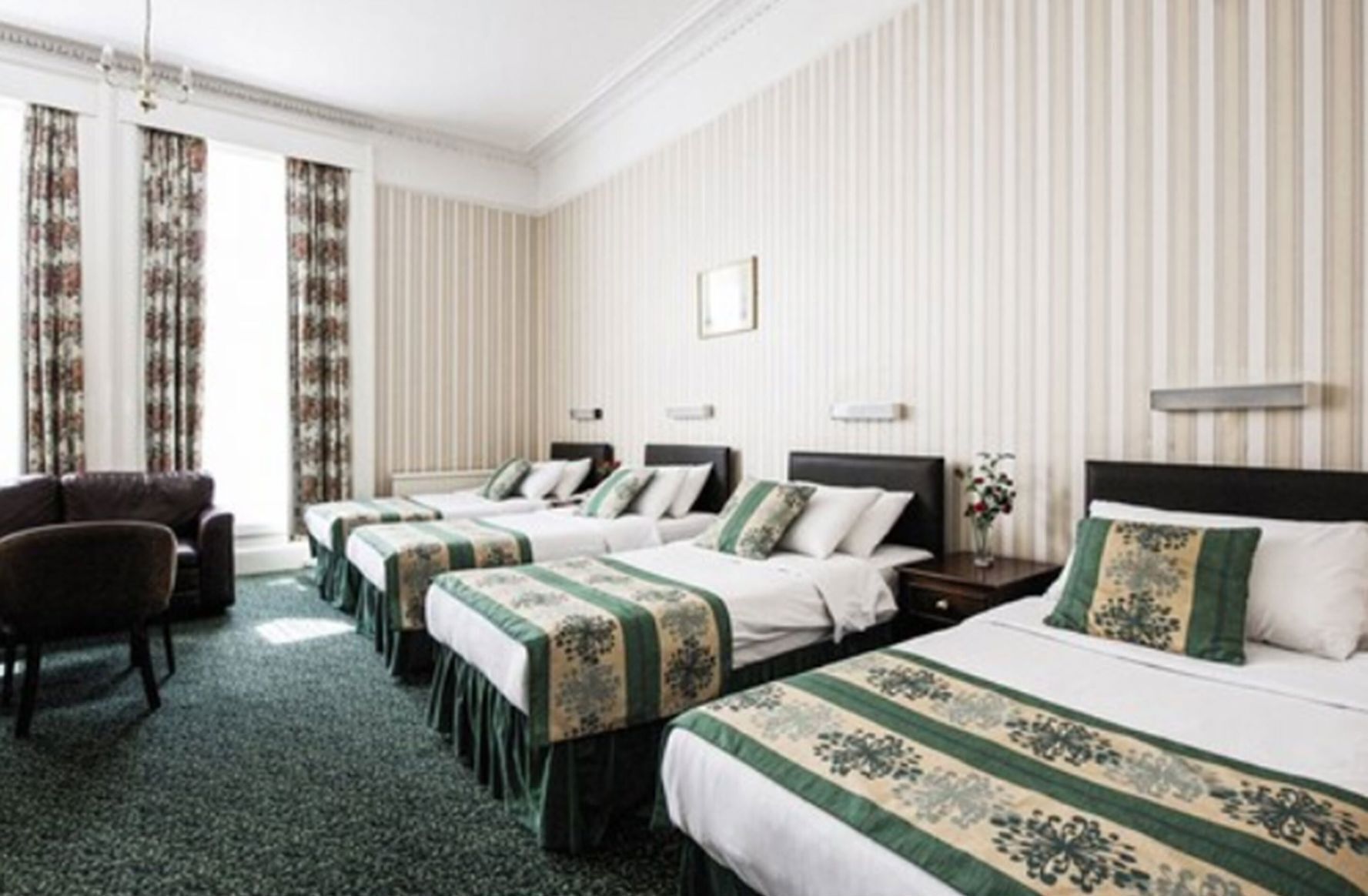 Desk, free WiFi, bed sheets