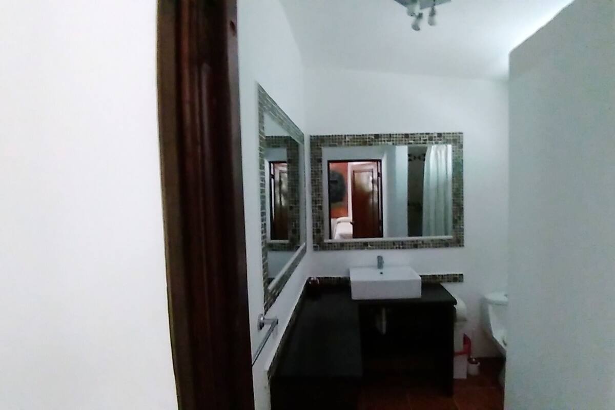 Habitación 20 | Bathroom | Shower, free toiletries, hair dryer (on request), towels