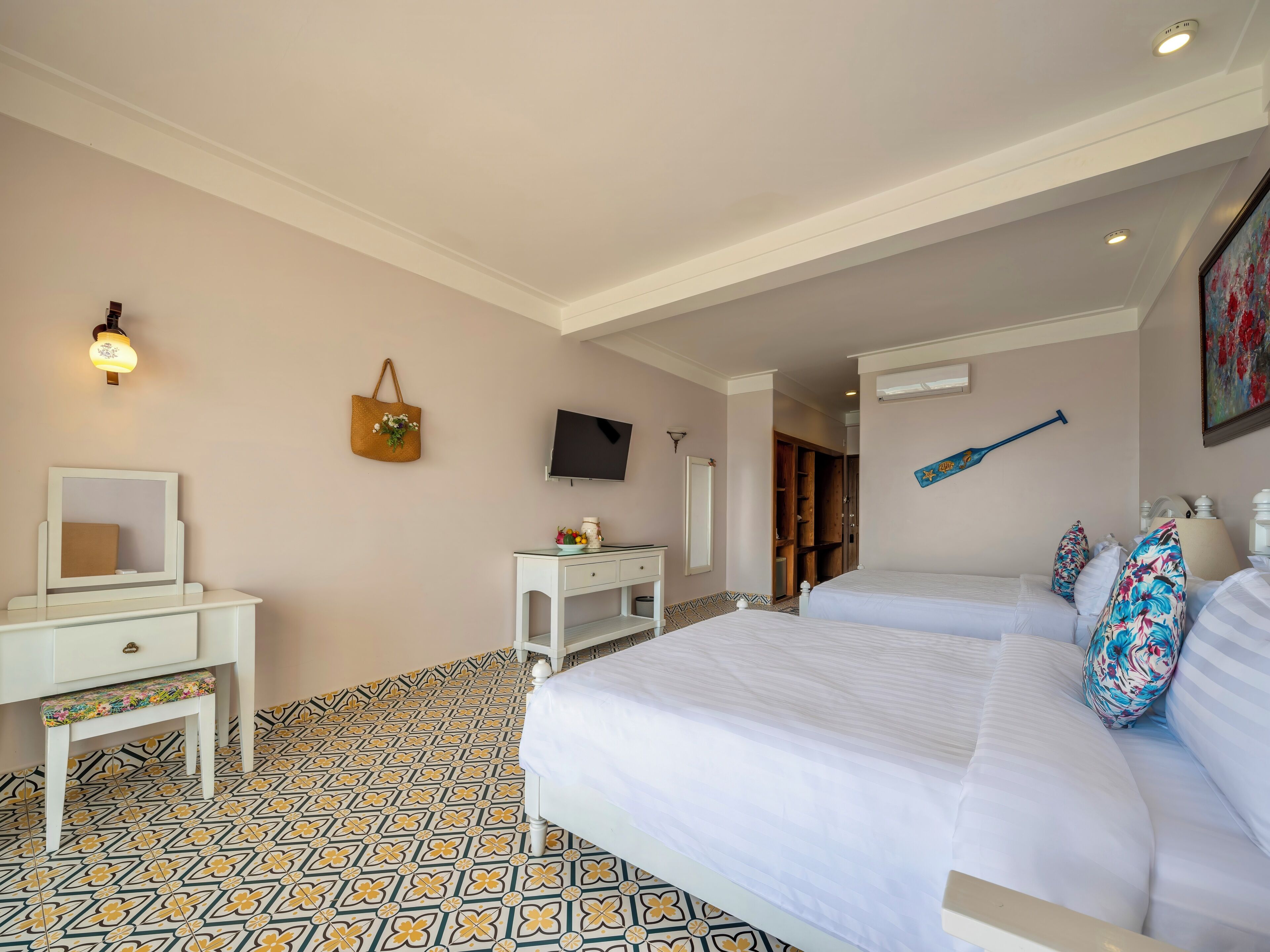 Premier-Vierbettzimmer, Meerseite (Ocean Front Grace Family Suite)