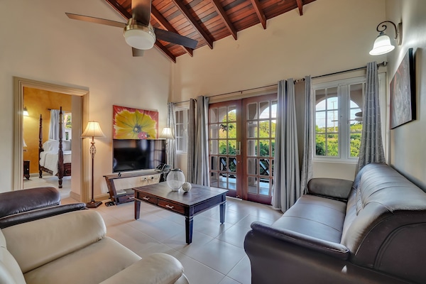 Adunay Suite -3003 | Living area | 50-inch flat-screen TV with digital channels, TV, streaming services