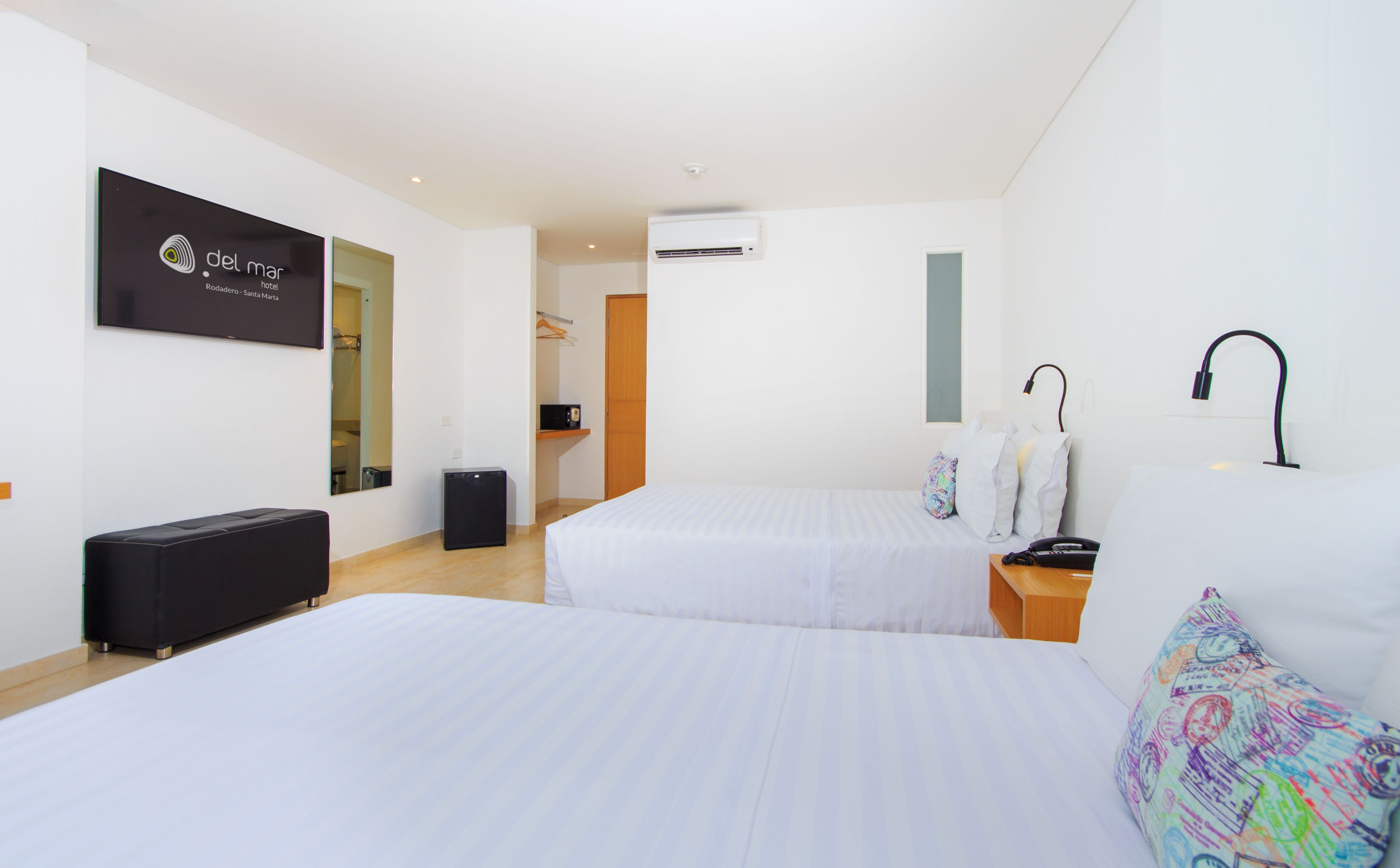 family room | premium bedding, desk, iron/ironing board