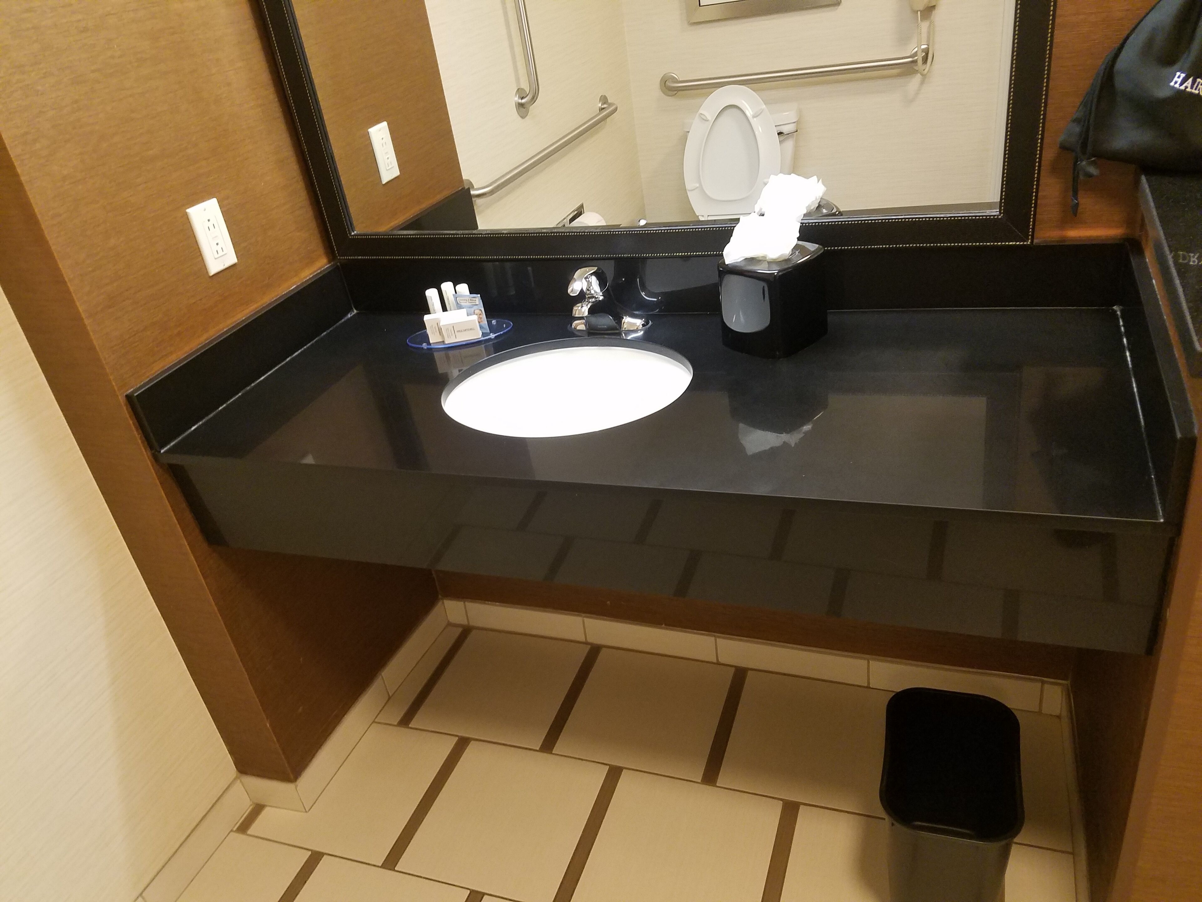 free toiletries, hair dryer, towels