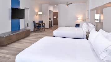 In-room safe, desk, laptop workspace, blackout drapes