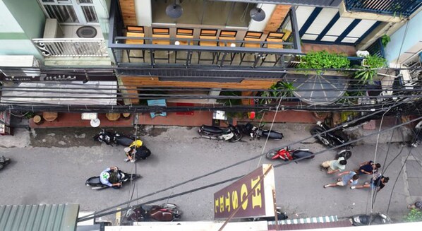 A szálláshely homlokzata