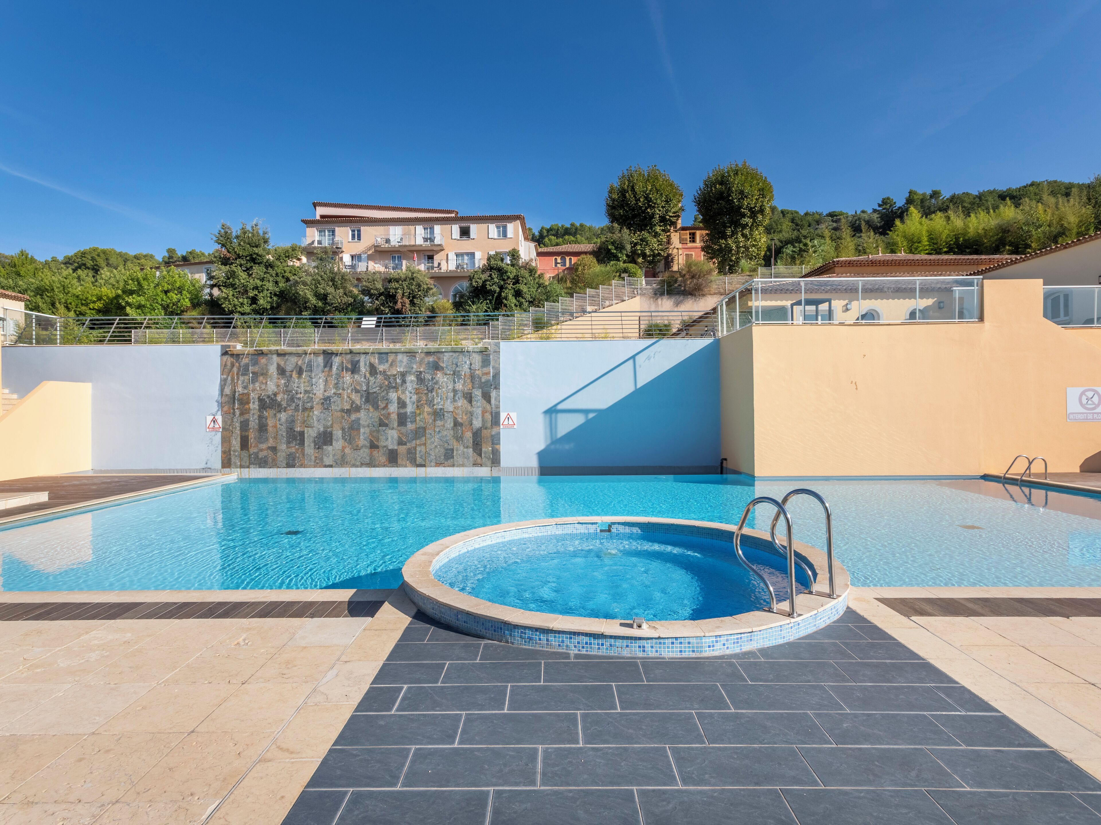 2 outdoor pools, open 9:00 AM to 7:00 PM, pool umbrellas, sun loungers