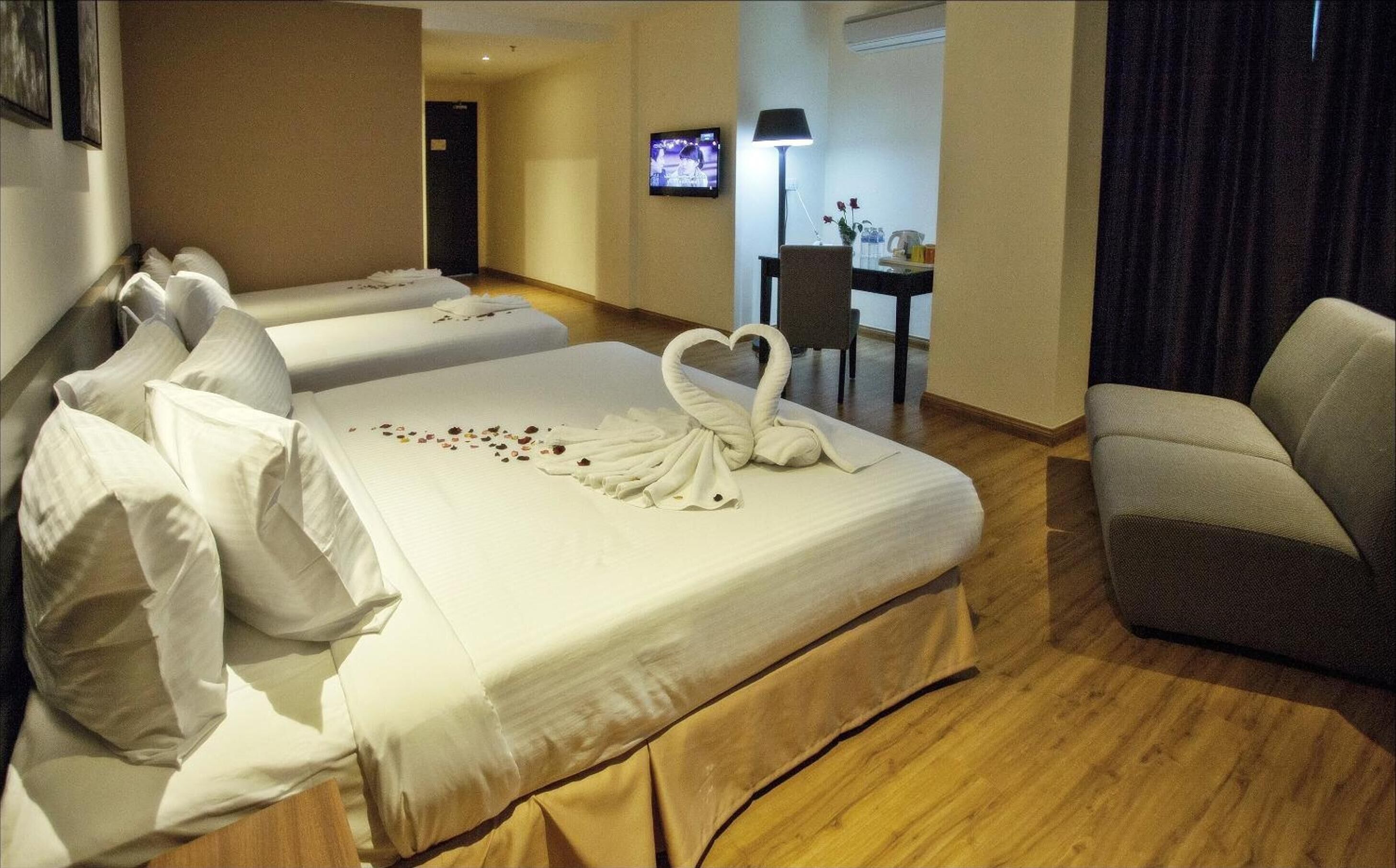 minibar, in-room safe, desk, iron/ironing board