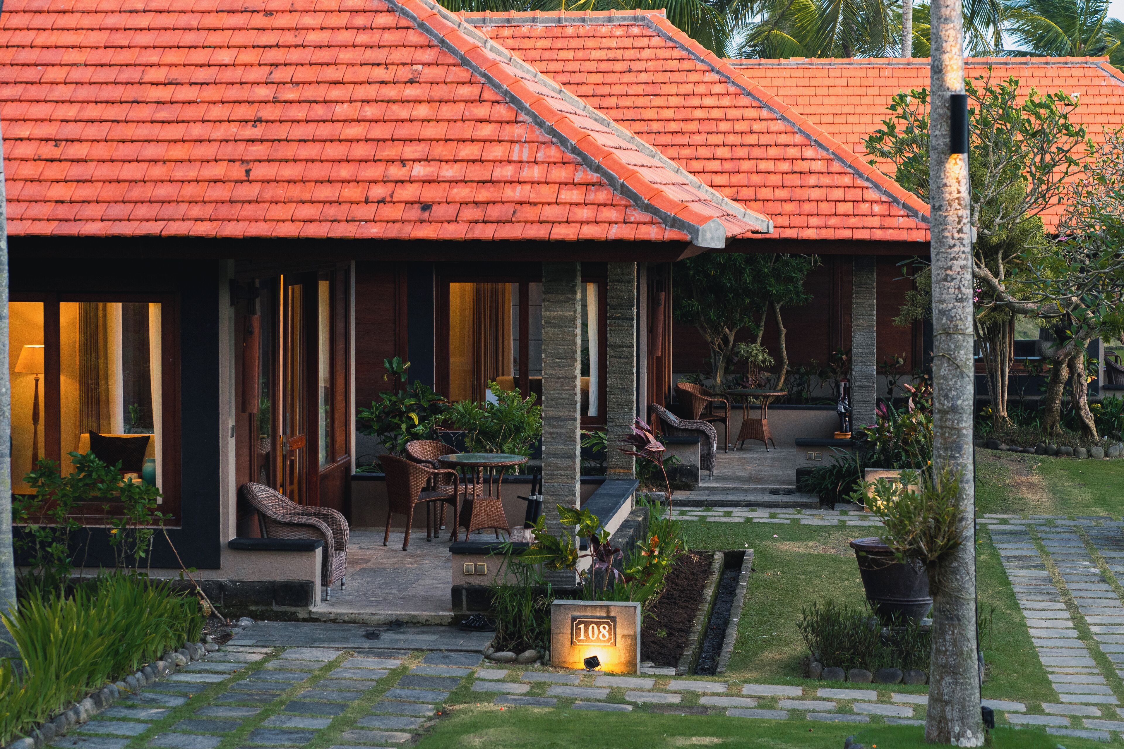 Bungalow Khas, pemandangan samudra | Area keluarga | TV