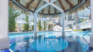 Indoor pool, 6 outdoor pools, pool umbrellas