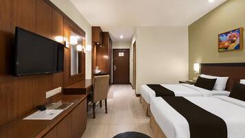 Minibar, desk, soundproofing, iron/ironing board (on request)