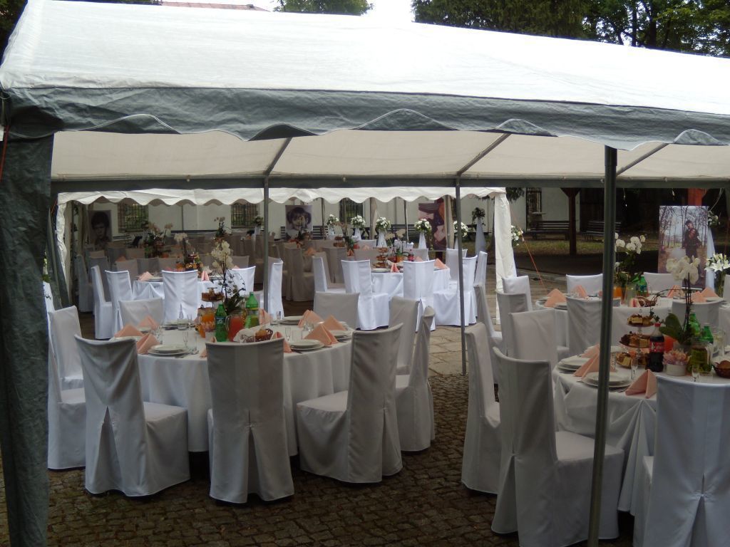 outdoor wedding area