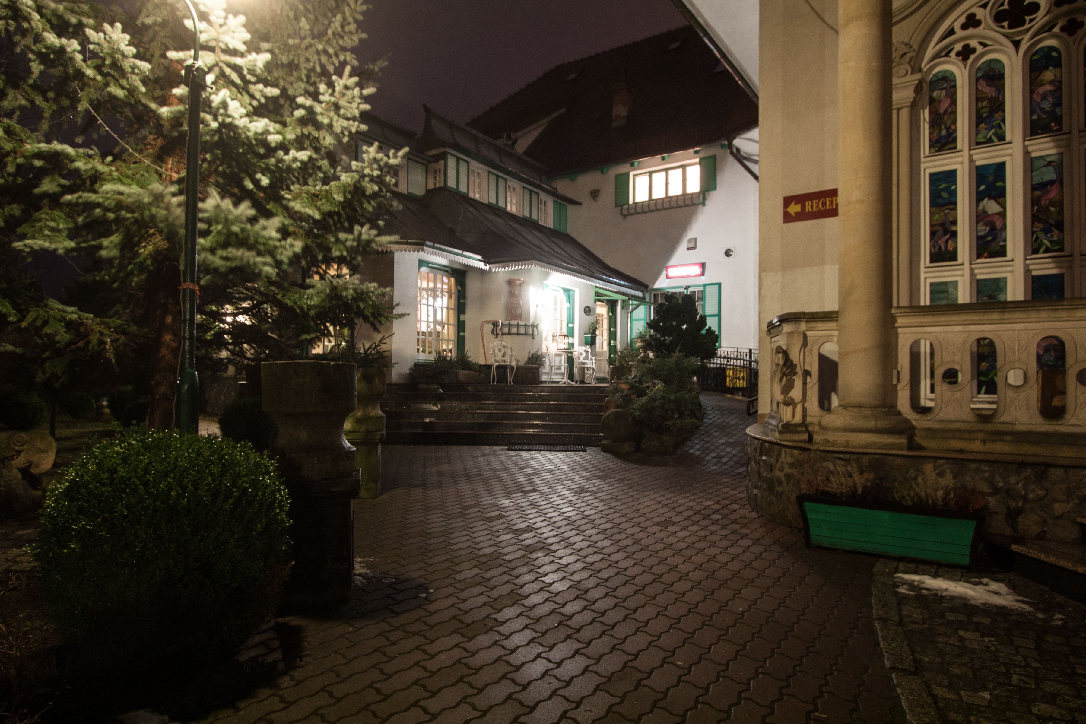 front of property – evening/night