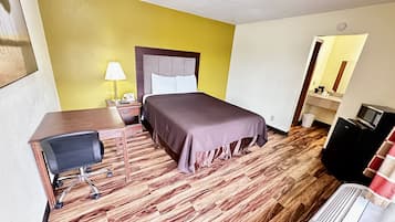 Premium bedding, down duvets, memory-foam beds, desk