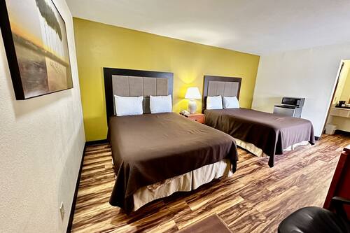 Standard Room, 2 Queen Beds, Non Smoking | Premium bedding, down comforters, memory foam beds, desk