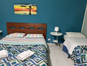 Quadruple Room, Private Bathroom (external) | Down comforters, desk, free WiFi, bed sheets - The Artists (Acireale)