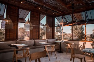 Dinner served, Mediterranean cuisine, pool views 