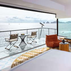 Panoramic Suite, Ocean View (Plunge Pool) | Egyptian cotton sheets, premium bedding, down comforters