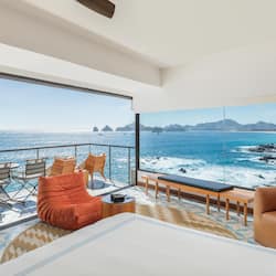 Panoramic Suite, Ocean View (Plunge Pool) | Egyptian cotton sheets, premium bedding, down comforters