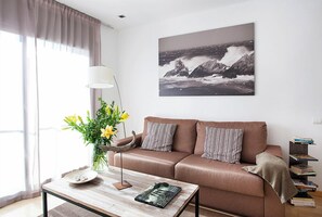 Superior Apartment | Living area - Durlet Rambla Mar Apartments (Barcelona)