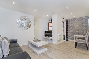 No2 (1 Bedroom Apartment - Ground Floor) | Living area | 40-inch LCD TV with digital channels, TV