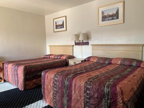 Desk, free WiFi, bed sheets