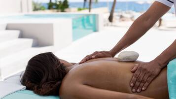 Body treatments, deep-tissue massages, body wraps, body scrubs, facials