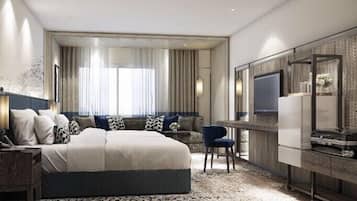 Deluxe | มินิบาร์, ตู้นิรภัยในห้องพัก, โต๊ะทำงาน, ห้องเก็บเสียง