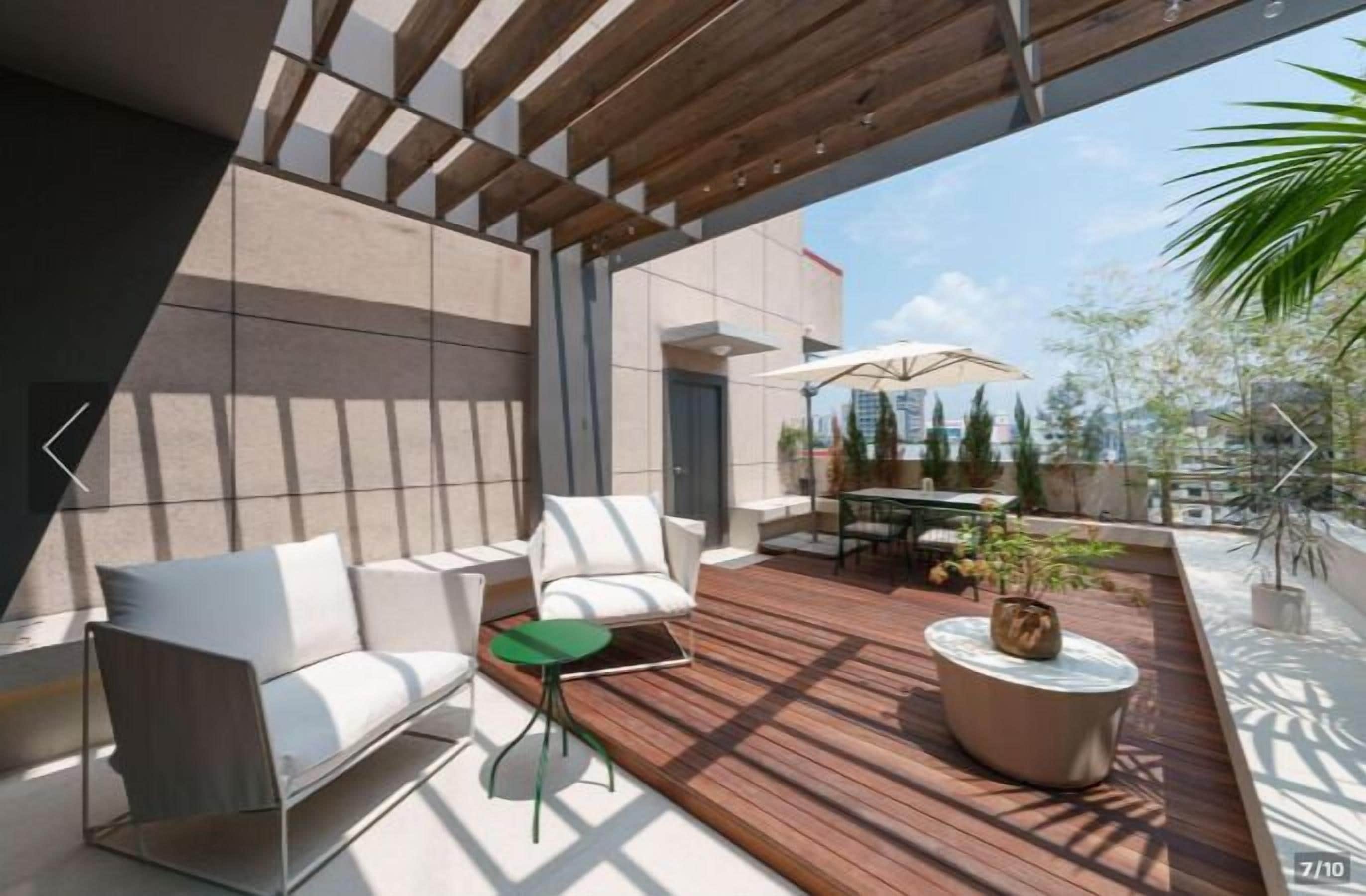 deluxe suite, 2 double beds, balcony | terrace/patio