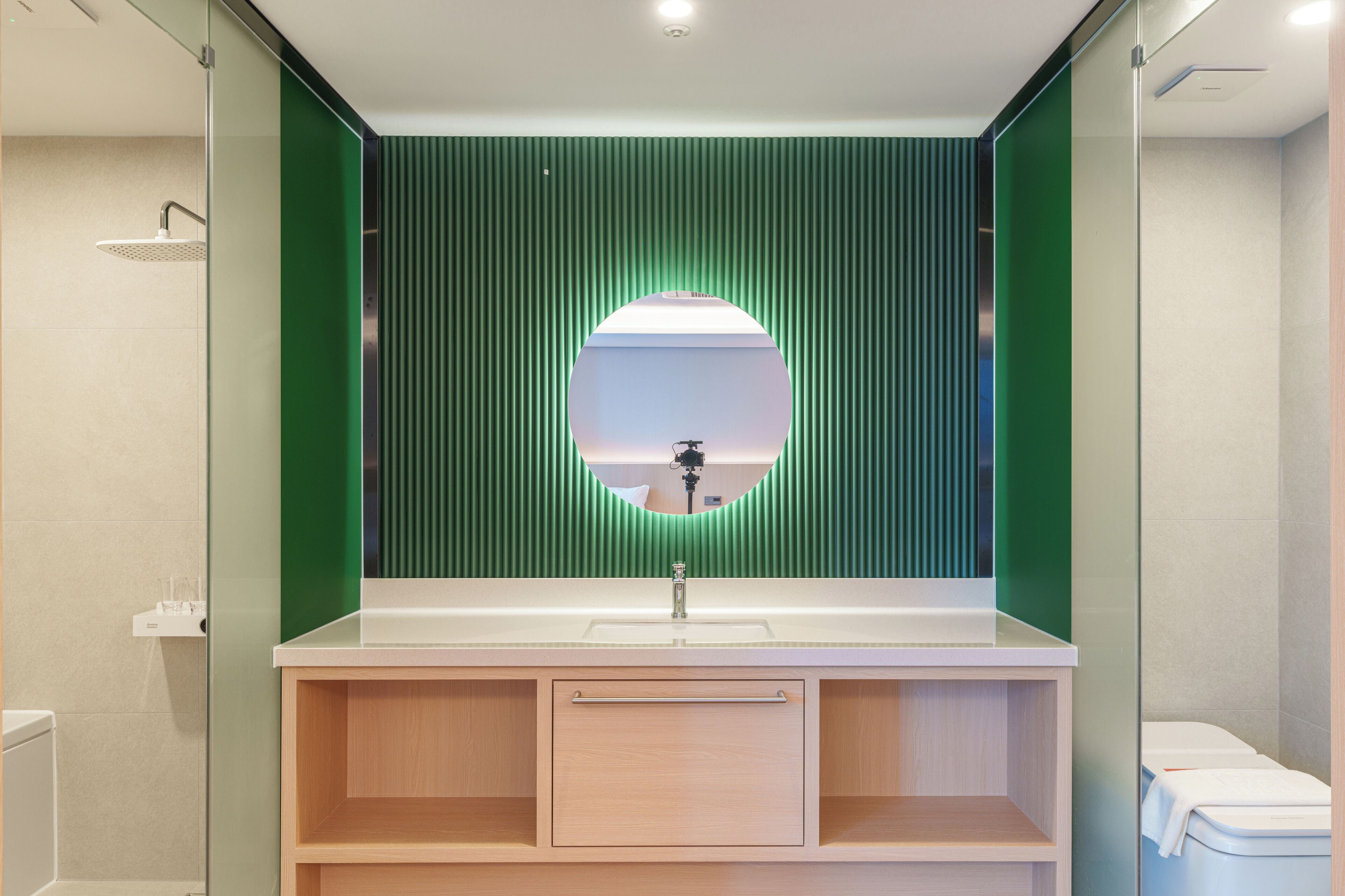 shower, eco-friendly toiletries, hair dryer, bathrobes