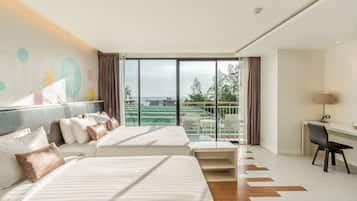 Family Middle Floor | 办公桌、免费 WiFi、床单