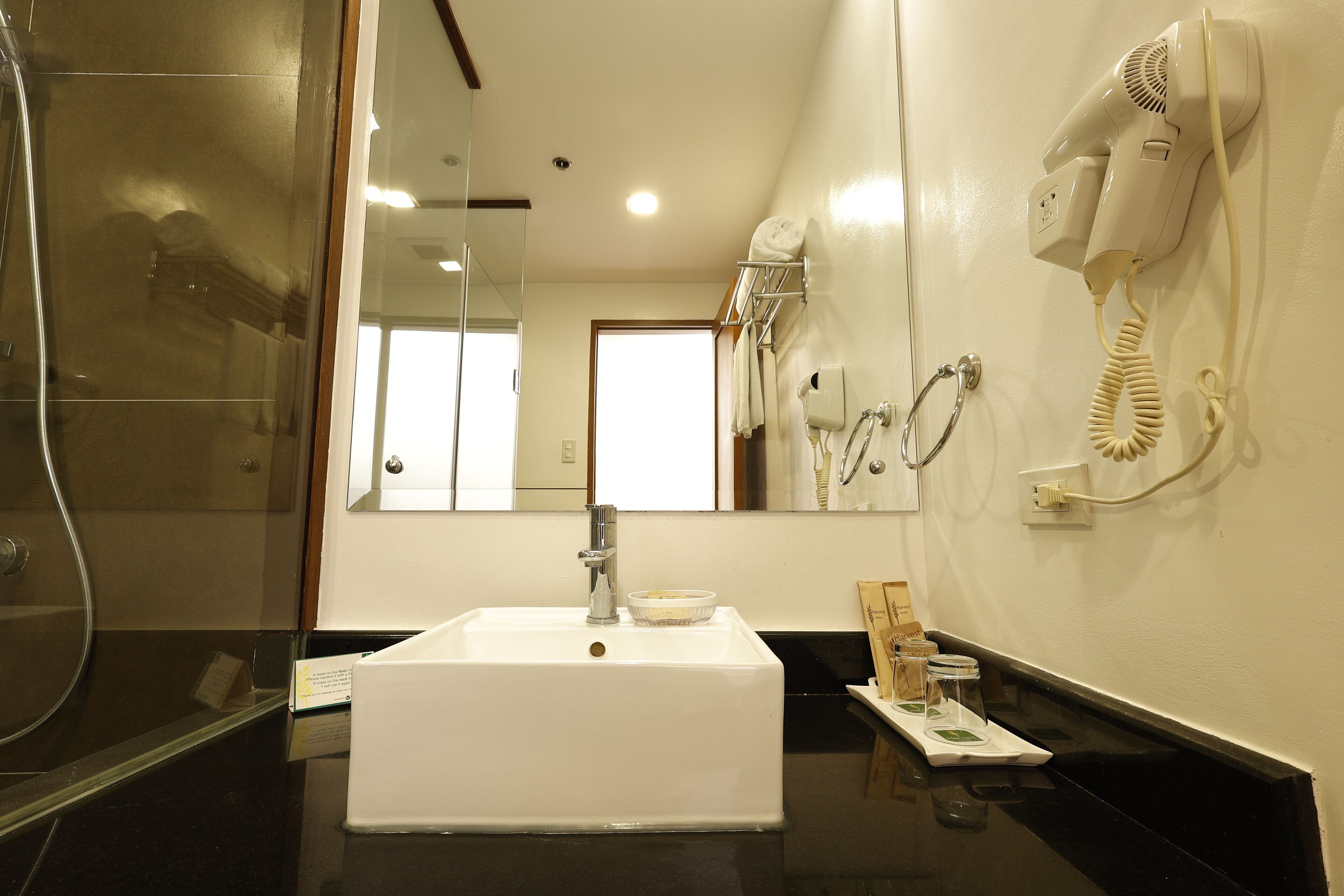 loft suite 2 | bathroom | shower, hair dryer, slippers, bidet