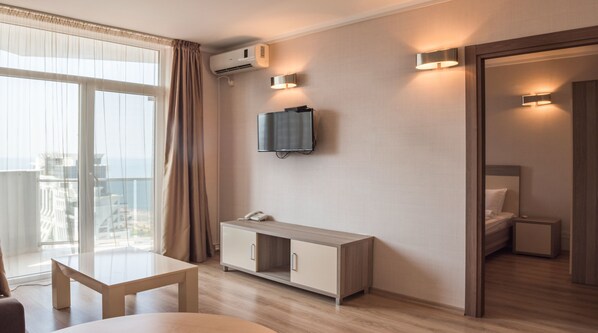 LĂ€genhet - 1 sovrum | Vardagsrum | Platt-tv och betalfilmer