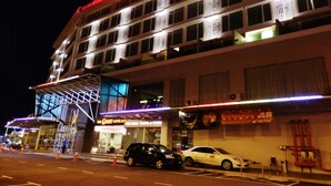 A multi-story hotel with a prominent sign reading "The Guest Hotel & Spa". - The Guest Hotel & Spa (Port Dickson)