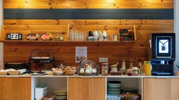 Daily buffet breakfast (EUR 8 per person)