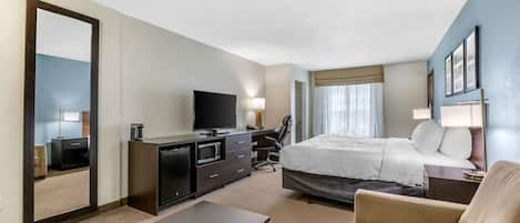 Suite, 1 King Bed with Sofa bed, Accessible, Non Smoking | Desk, blackout drapes, iron/ironing board, free WiFi