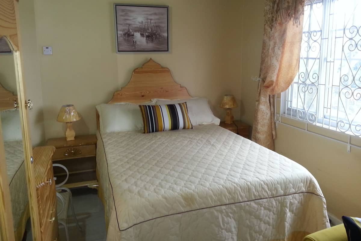 Individually decorated, individually furnished, iron/ironing board
