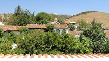 Panorama-Zimmer, Whirlpool, Stadtblick | Blick vom Balkon