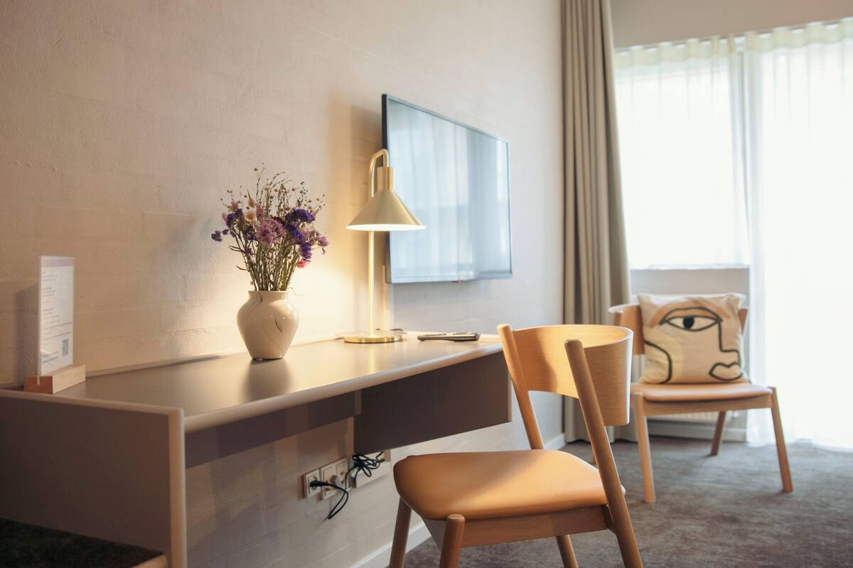 Desk, soundproofing, iron/ironing board, WiFi (free)