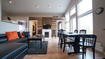Cottage, 3 Bedrooms (House no 3) | Living area | Plasma TV, fireplace, DVD player