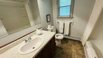Free toiletries, hair dryer, towels