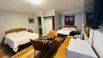 Room, 2 Queen Beds, Non Smoking | Desk, free WiFi, bed sheets