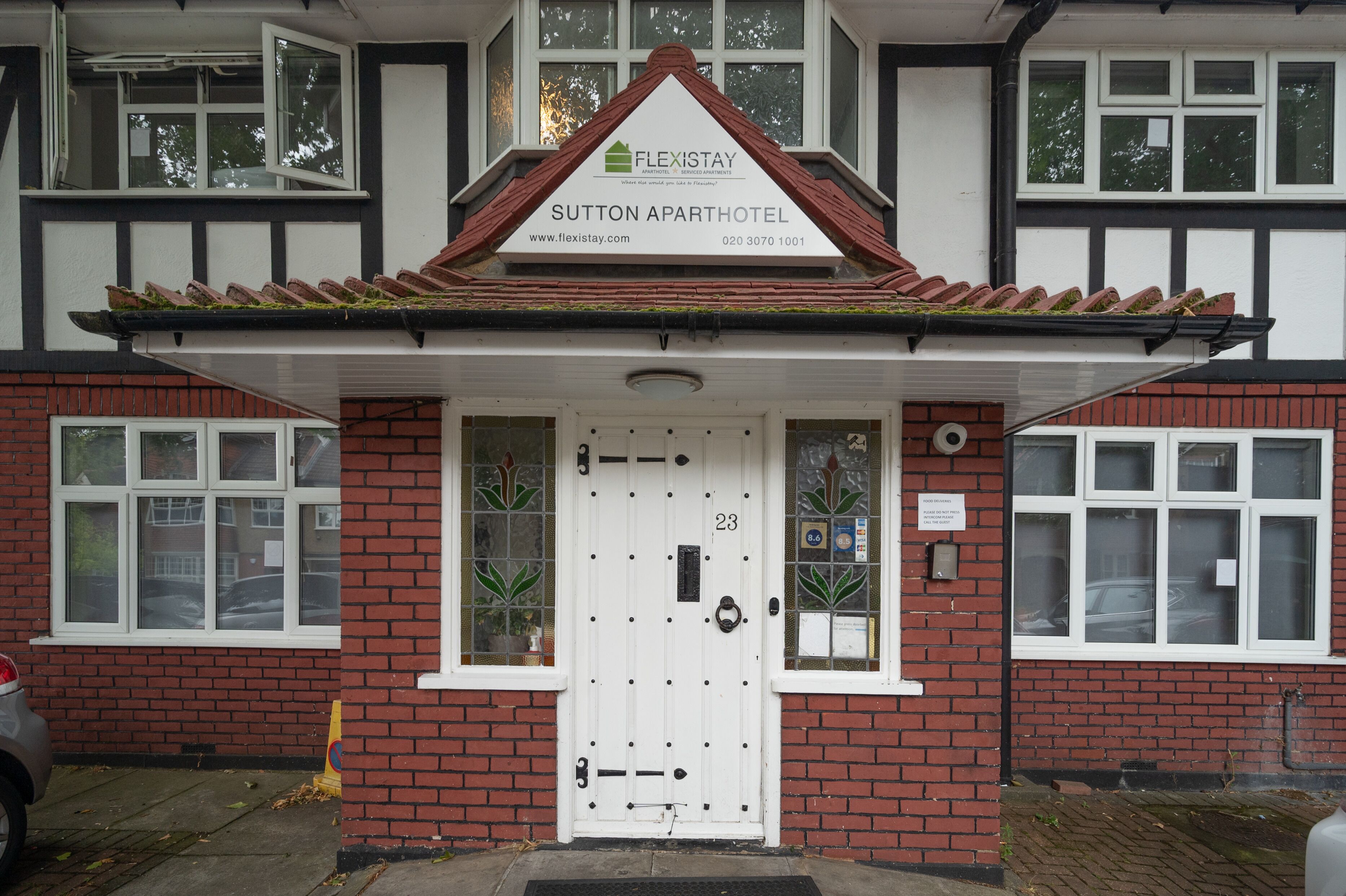 Majoituspaikan julkisivu