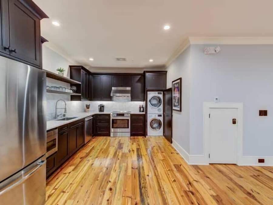 Deluxe Two Bedroom Suite | Private kitchen | Fridge, microwave, oven, stovetop