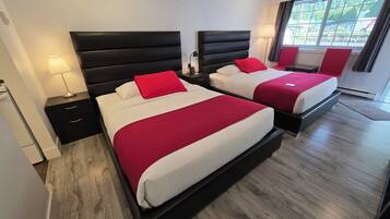 Premium Room, 2 Queen Beds, Refrigerator & Microwave | Premium bedding, free WiFi, bed sheets
